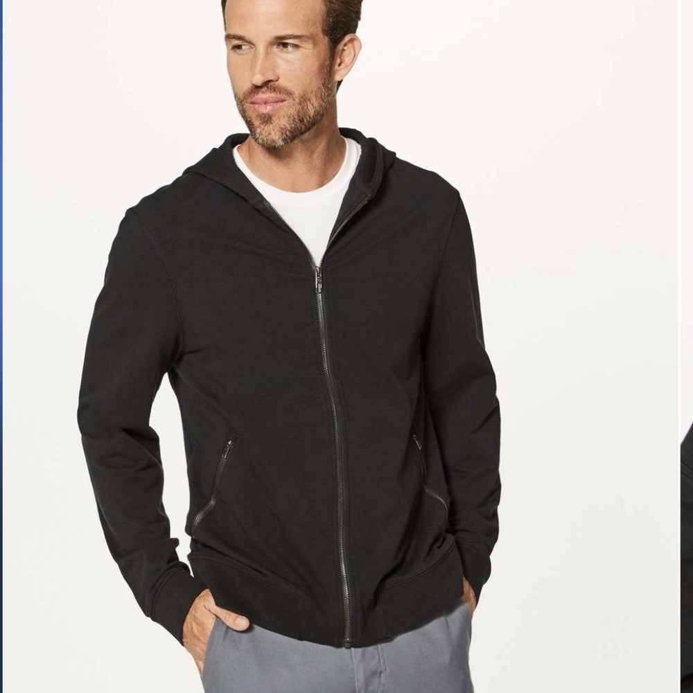 Lululemon Men's Black Cross Cut Hoodie